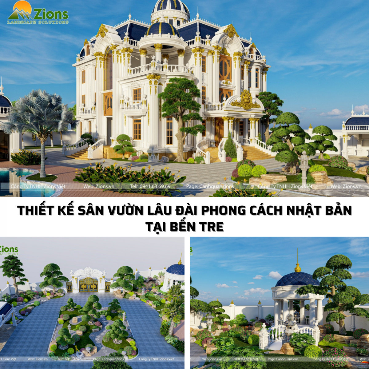 Thiết kế thi công vườn Nhật tại Bến Tre